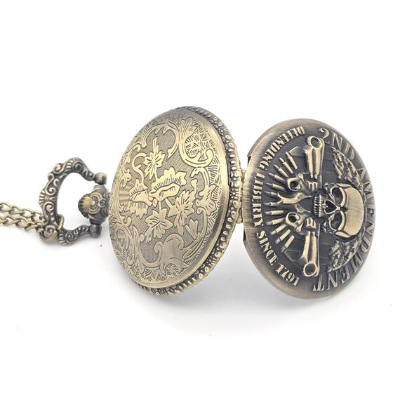 Second Amendment Pocket Watch 2nd 2A Gift Shooter Hunter Gun Enthusiast Rights - Picture 3 of 8